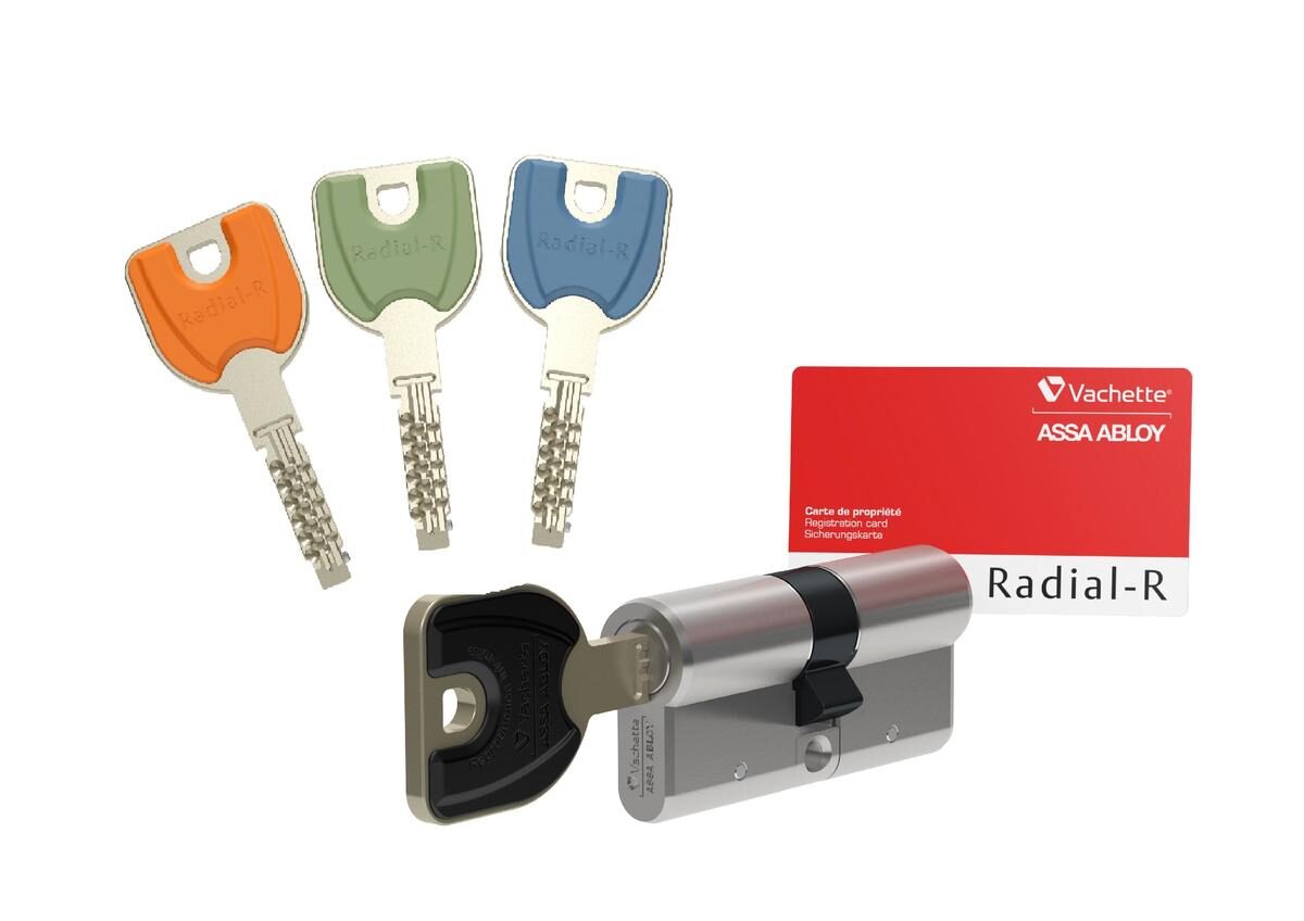 Cylindre haute sécurité Vachette Radial NT+ certifié A2P 3 étoiles avec clés brevetées